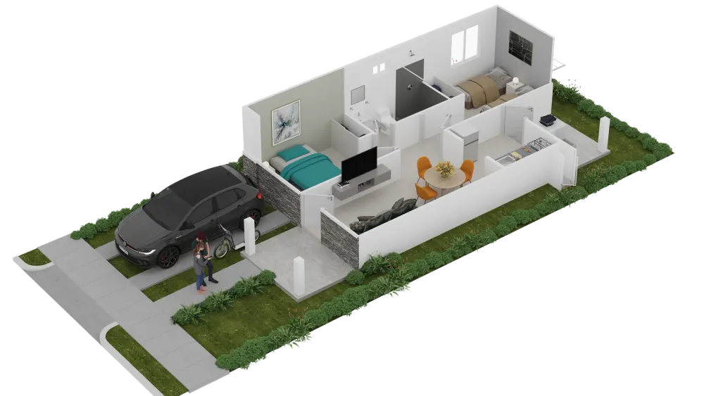 Altos del Tecal · Ciprés II · Distribución 3D publicada
