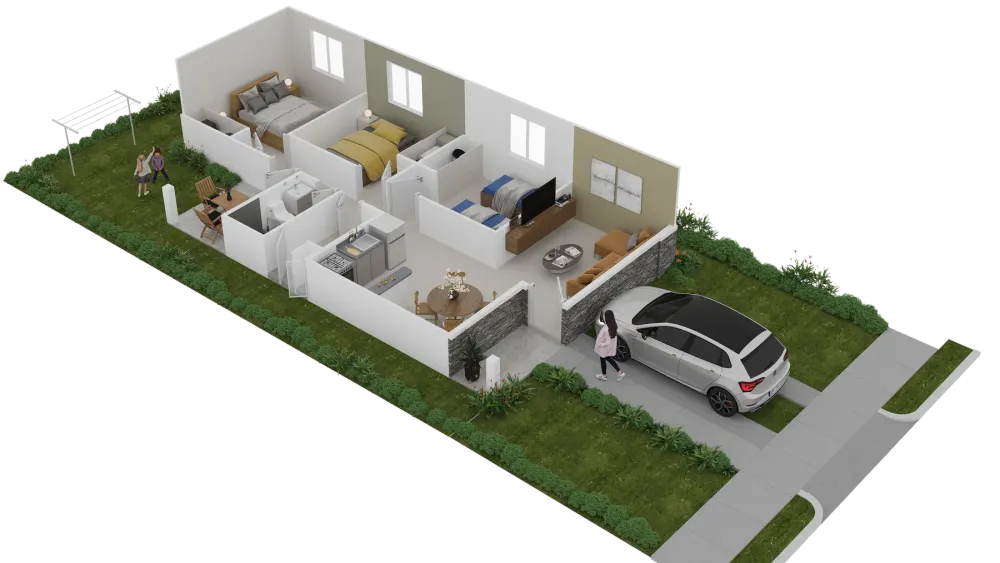 Corotú · Olivo · Distribución 3D publicada